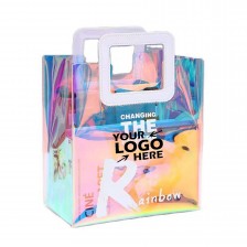 Clear Holographic Rainbow PVC Handbag